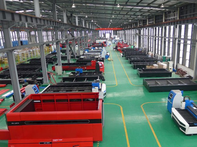 Laser cutting machine factory